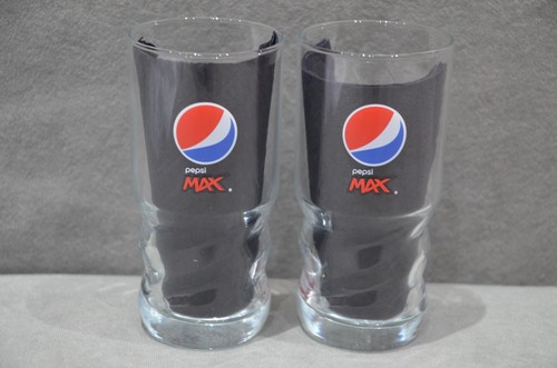 Pepsi max glass 12oz 350ml - 2x,