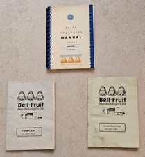 Set of Three 90s Bell Fruit Machine Manuals in Very Good Used Condition 