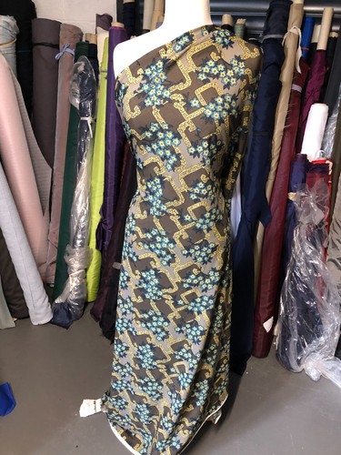 Floral jersey with lycra - ,