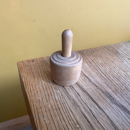 Vintage wooden thistle - vintage,