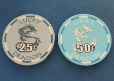 2X LUCKY DRAGON CASINO CHIPS