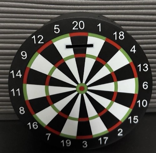 Dart board piggy bank - dart,