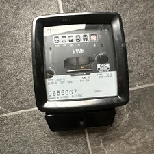 Single phase electrometer Vintage electrometer Electricity meter