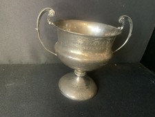 Hallmarked Solid Silver Trophy In Need Of A Polish 305 Grams