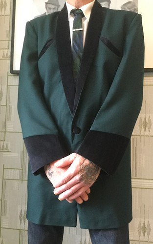 Teddy boy drape jacket chest - drape,