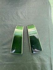 EDWARDIAN/1920’S Green Tiles for Arch Fireplace x 2