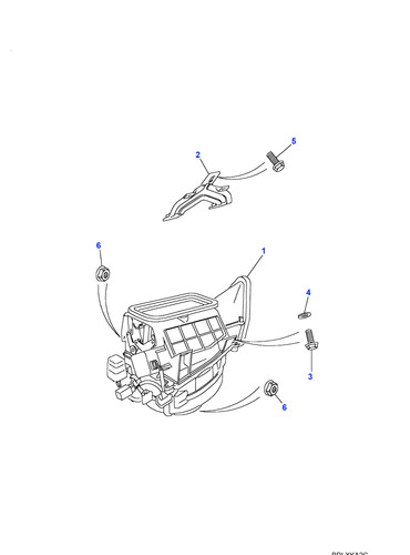 Land rover blower assembly - blower,