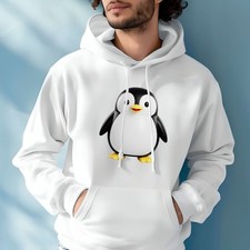 Cartoon Penguin Hoodie Printed