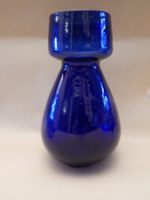 Antique Victorian Bristol Blue Glass Hyacinth Bulb Forcing Vase ~ C19th