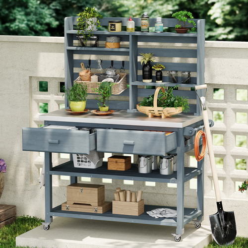 Outdoor potting bench - outdoor,
