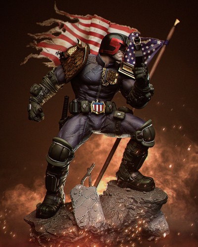 Judge dredd unpainted model - dredd,