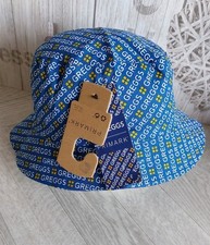 Greggs x Primark Unisex OSFM Limited Edition Blue & Black Reversible Bucket Hat