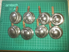 8 FURNITURE CHROME BALL CASTORS 1970'S