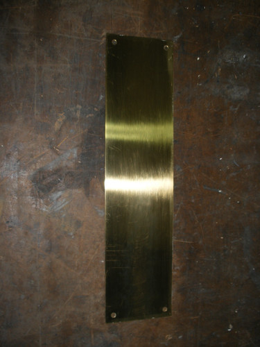 Reclaimed solid brass door