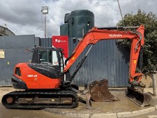 Kubota KX080-4 year 2019 5002 hours 8.3t Midi Excavator / Digger £26200+VAT