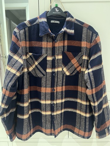 Men navy check jacket - navy,