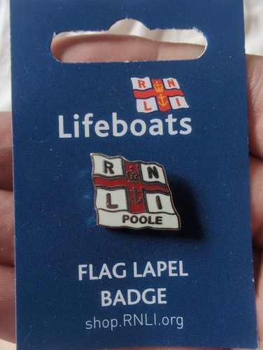 Rnli lifeboat badge poole - lifeboat,