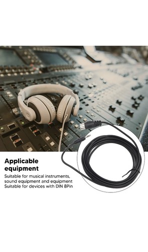 Din pin 5mm midi cable - din, 8