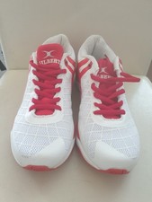 GILBERT FLASH NETBALL WHITE RED WOMENS TRAINER SHOES UK SIZE 6 EU 40