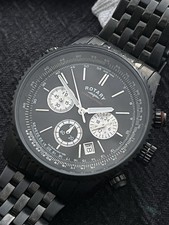 Rotary Mens Chronospeed Chronograph Watch With Date Vintage Black Silver