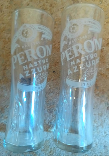 Peroni glasses half pint - peroni,