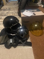 Biltwell  Gringo Size XL￼ Black Motorcycle Helmet With Accessories