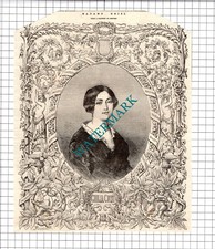 Madame Giulia Grisi   -  1854 Clipping / Print