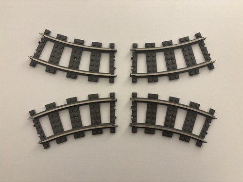 Lego train track curve - train, x4
