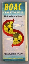 BOAC AIRLINE TIMETABLE OCTOBER