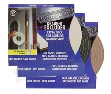 Extra thick rubber foam draught excluder weather proofing seal by Stormguard