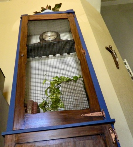 Repurposed vintage gun - gun, cabinet