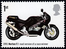 1991 Norton F1 motorcycle  illustrated on 2005 unmounted mint GB stamp