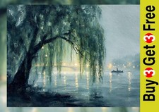 Weeping Willow Lake Scene