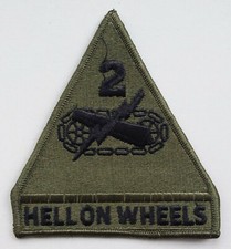 Army patch 2nd armored - us,
