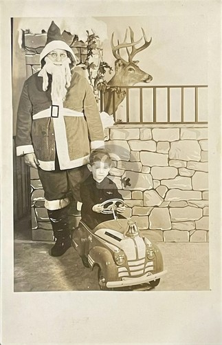 Boy pedal car santa - boy,