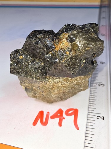 Black slag glass - glass, on