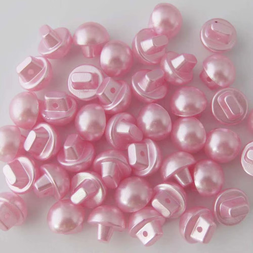 Buttons half pearl shank - pearl,