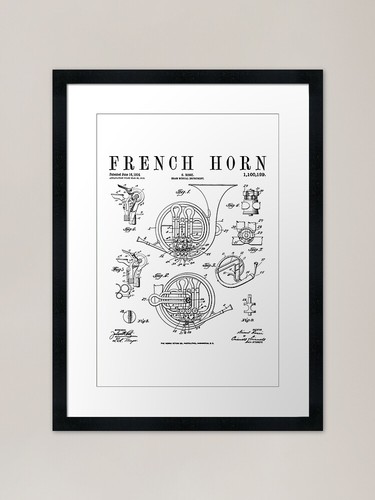French horn old vintage - horn,