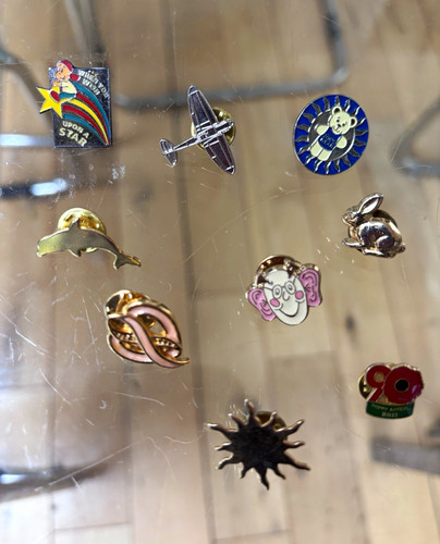 Vintage enamel pin badge job - enamel,