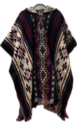 Alpaca poncho hand finished - poncho, |