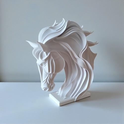 Horse head bust - horse, modern