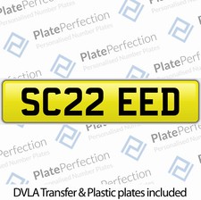 SC22 EED SCREED FLOORING FLOOR CONCRETE CHERISHED PRIVATE NUMBER PLATE DVLA REG