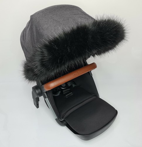 Pram hood fur - trim, pushchair