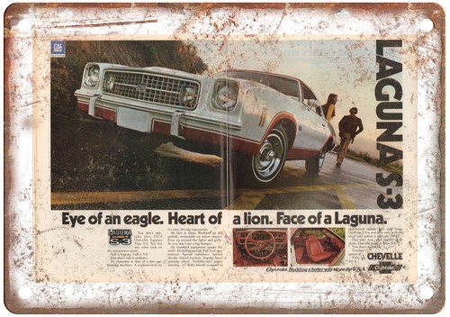 Metal sign 1974 chevrolet - -,