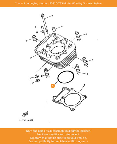 Yamaha ring 93210 78544 oem - o-ring,,