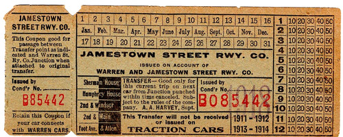 Railway streetcar ticket - railway/streetcar,