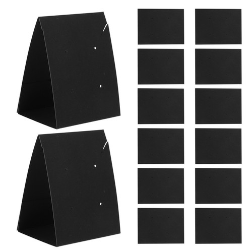 Black paper jewelry - black, display