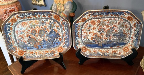 Pair octagonal chinese - of,