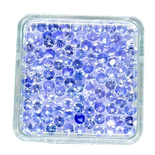 100 pcs natural tanzanite - 100, 2mm