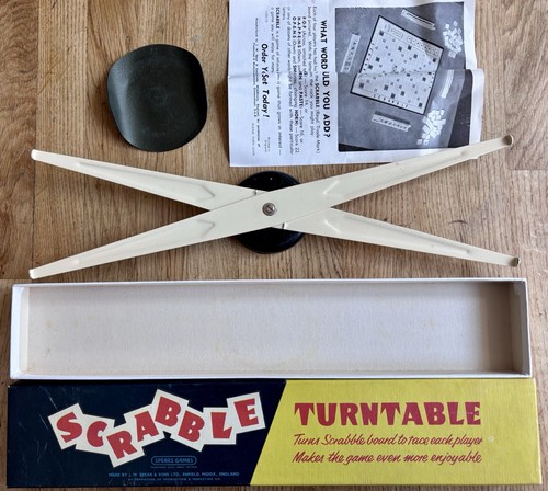 Vintage scrabble turntable - scrabble,